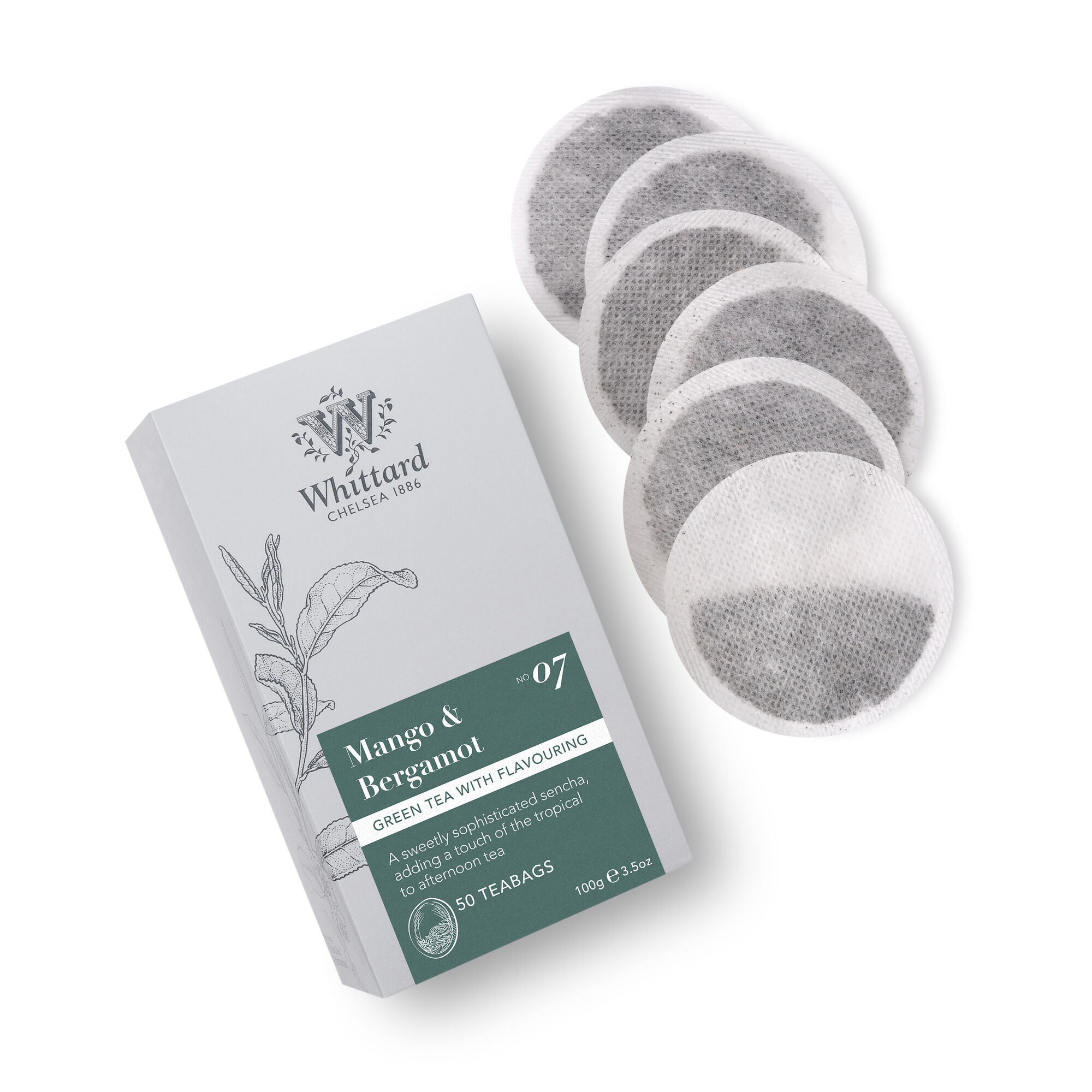 Mango and Bergamot Teabags | Green Tea | Whittard of Chelsea