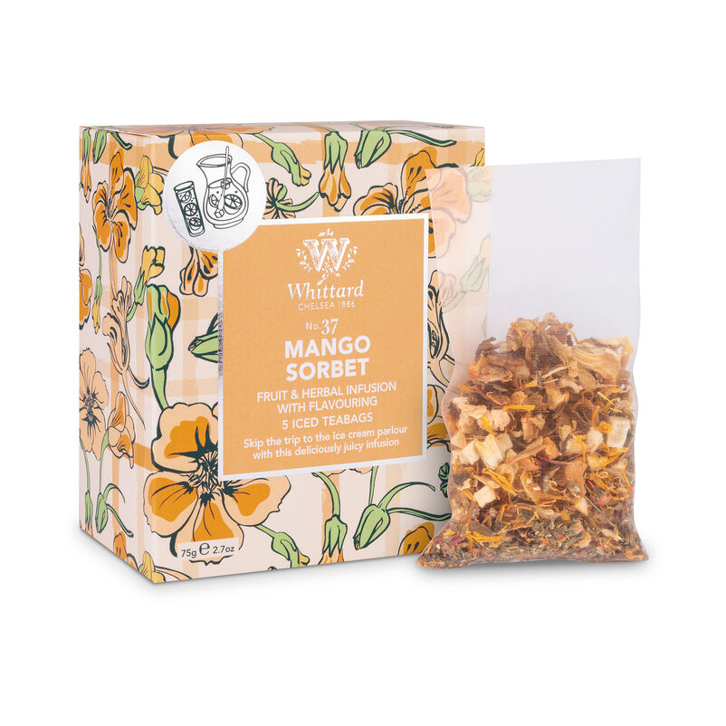 Mango Sorbet Iced Tea Bags Whittard of Chelsea
