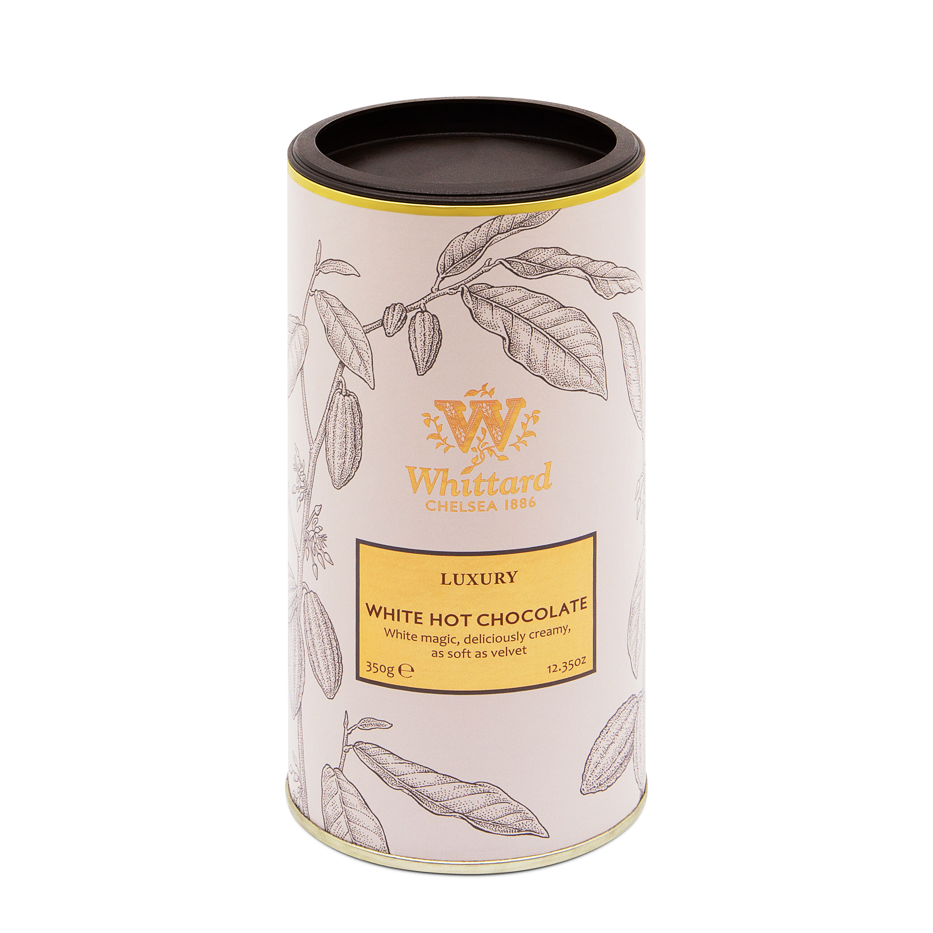 White hot shop chocolate powder