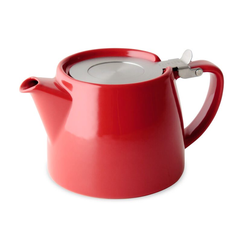 ForLife Red Stump Teapot with Infuser Teapots Whittard of Chelsea
