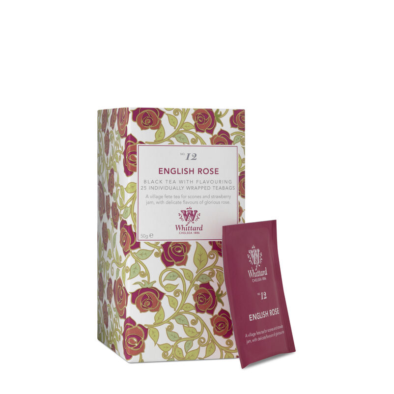 Tea Discoveries English Rose 25 Individually Wrapped Teabags Whittard