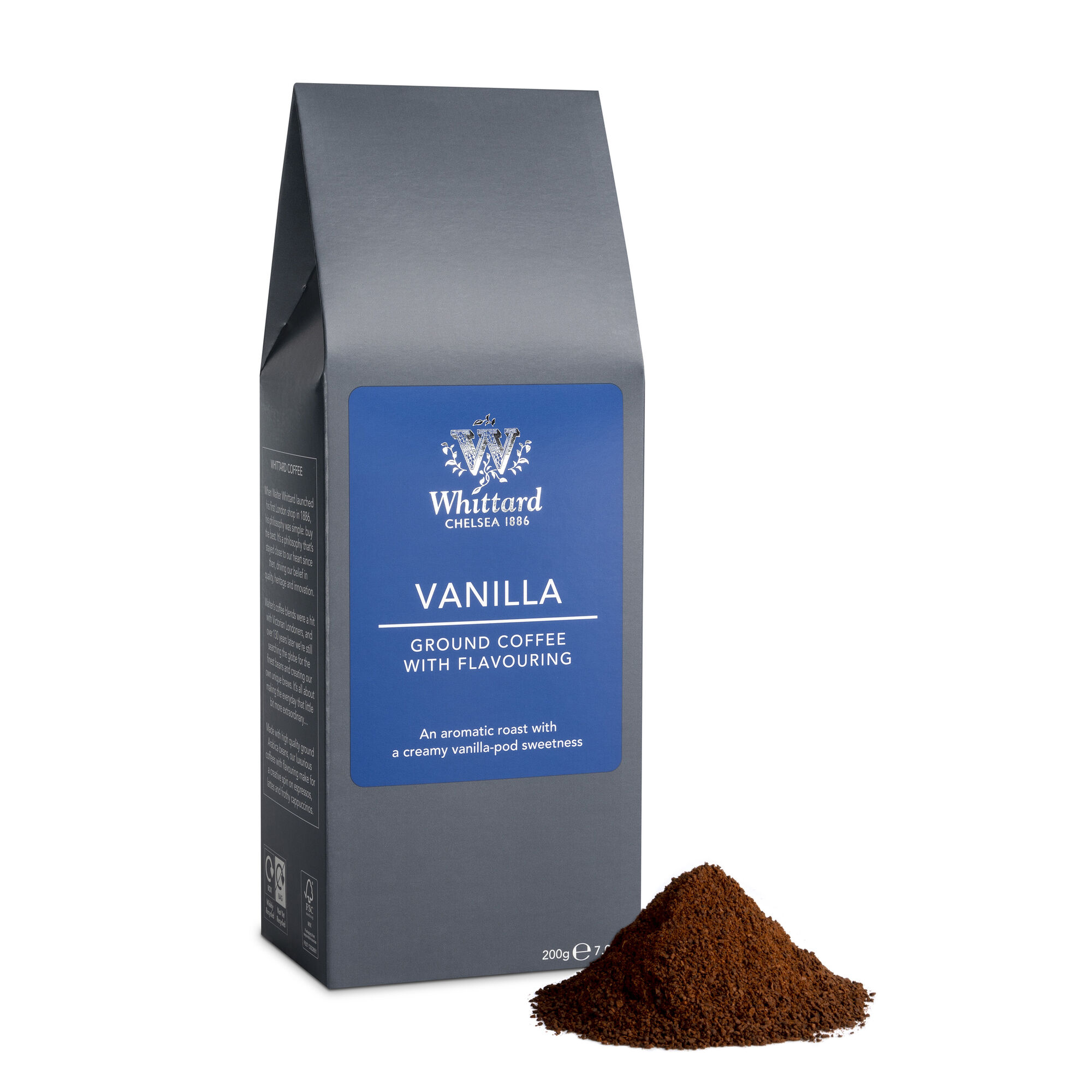 Vanilla Flavour Ground Coffee Whittard of Chelsea