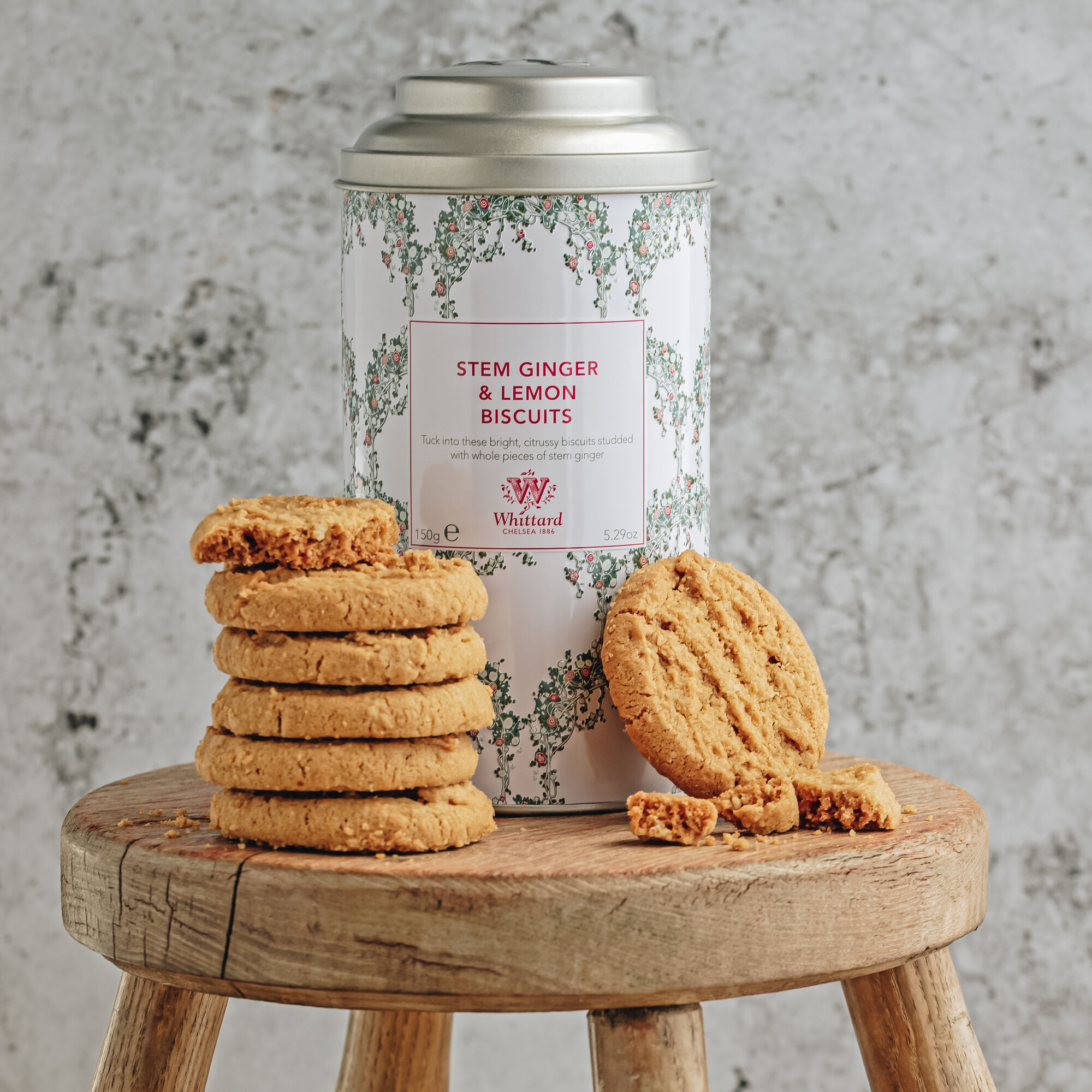 Stem Ginger Lemon Biscuits Whittard Of Chelsea