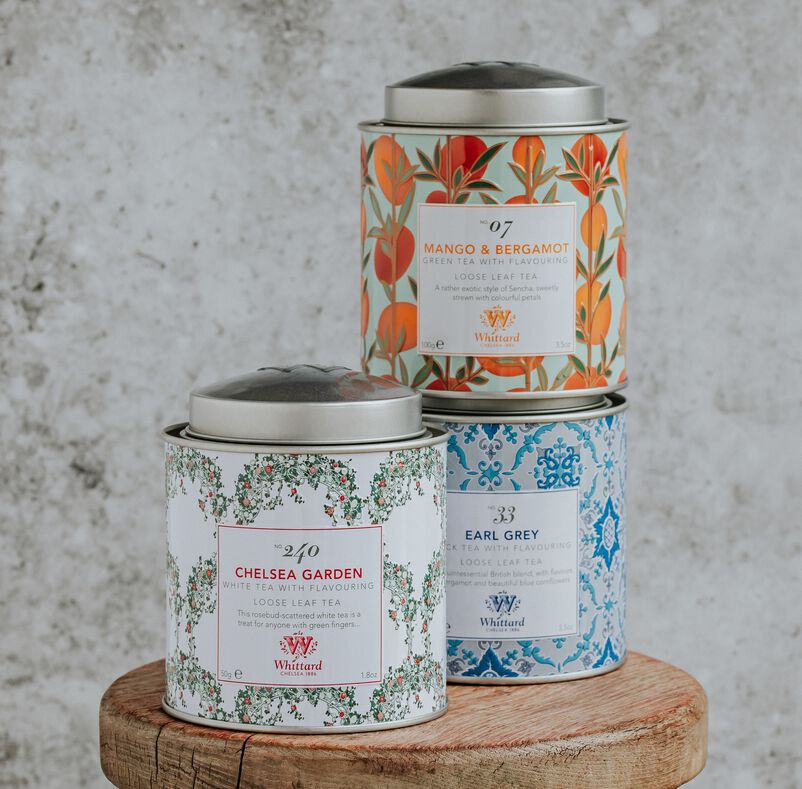 Tea Discoveries English Breakfast Tea Caddy Whittard of Chelsea