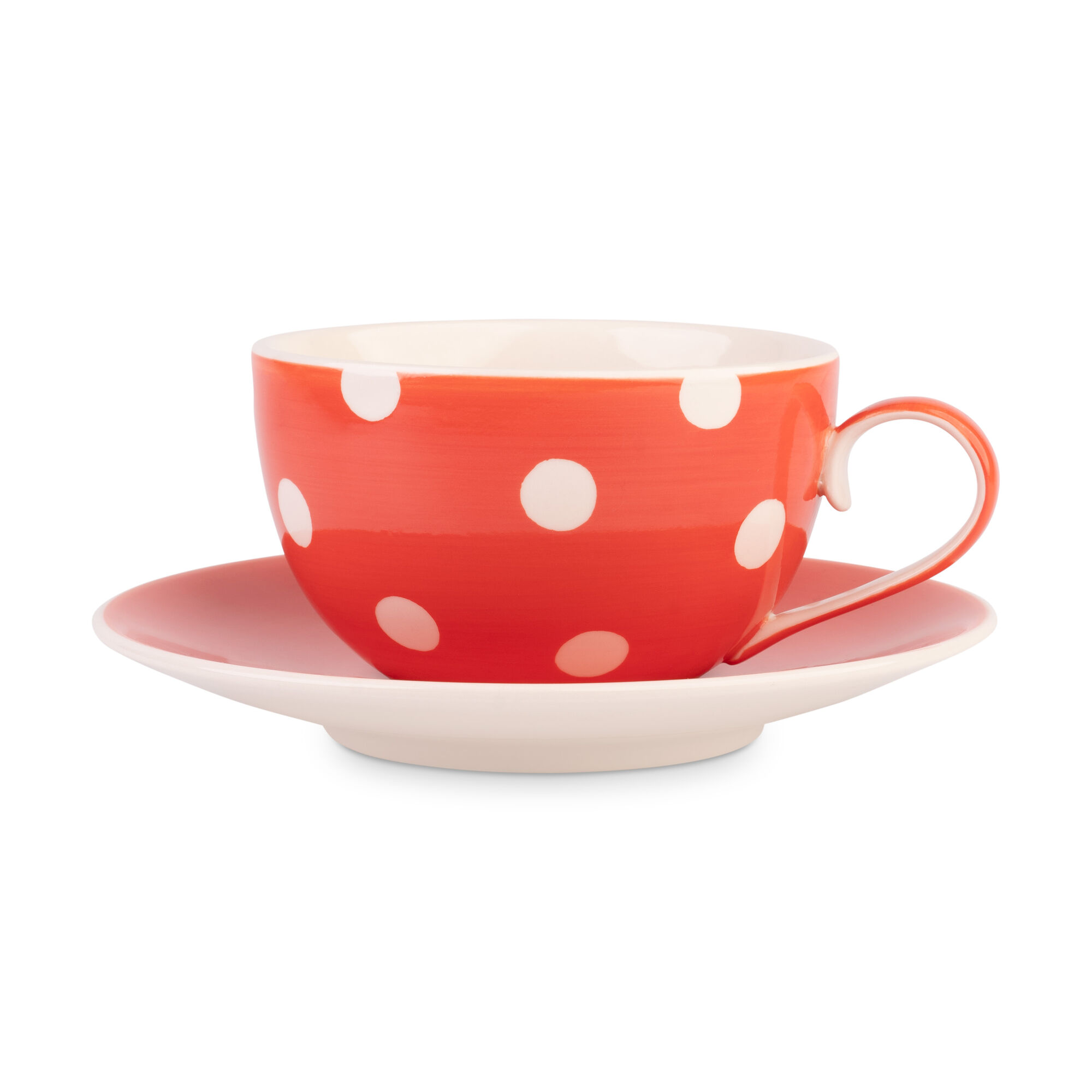 Florence Coral Cup and Saucer Whittard of Chelsea