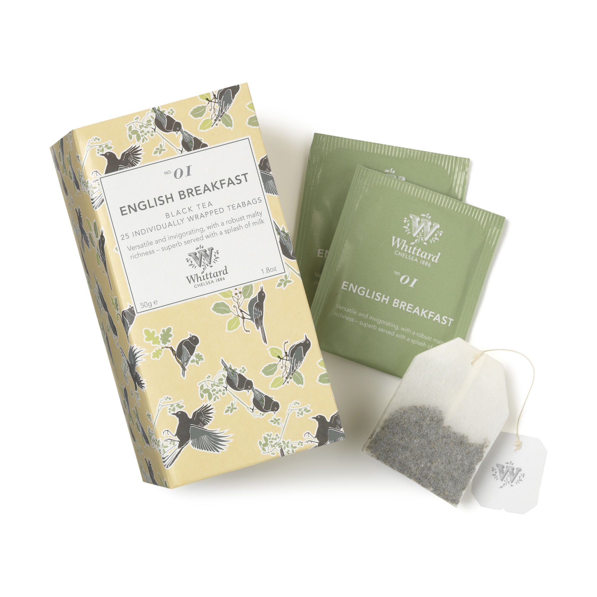 Tea Discoveries English Breakfast Teabags Black Tea Whittard of Chelsea