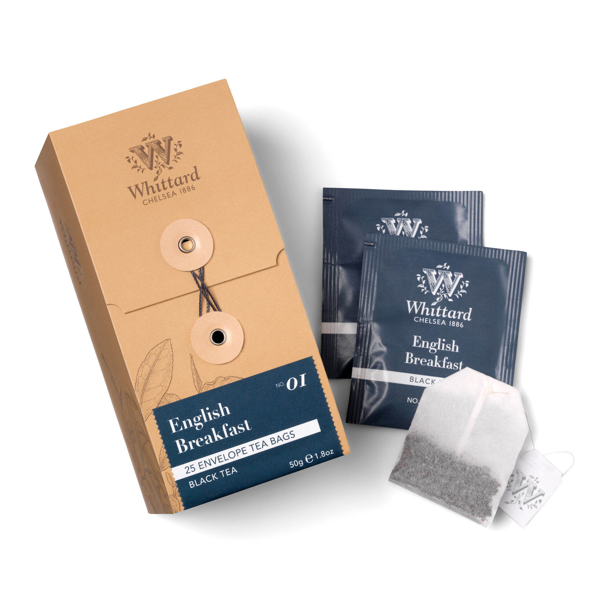 English Breakfast 25 Individually Wrapped Teabags