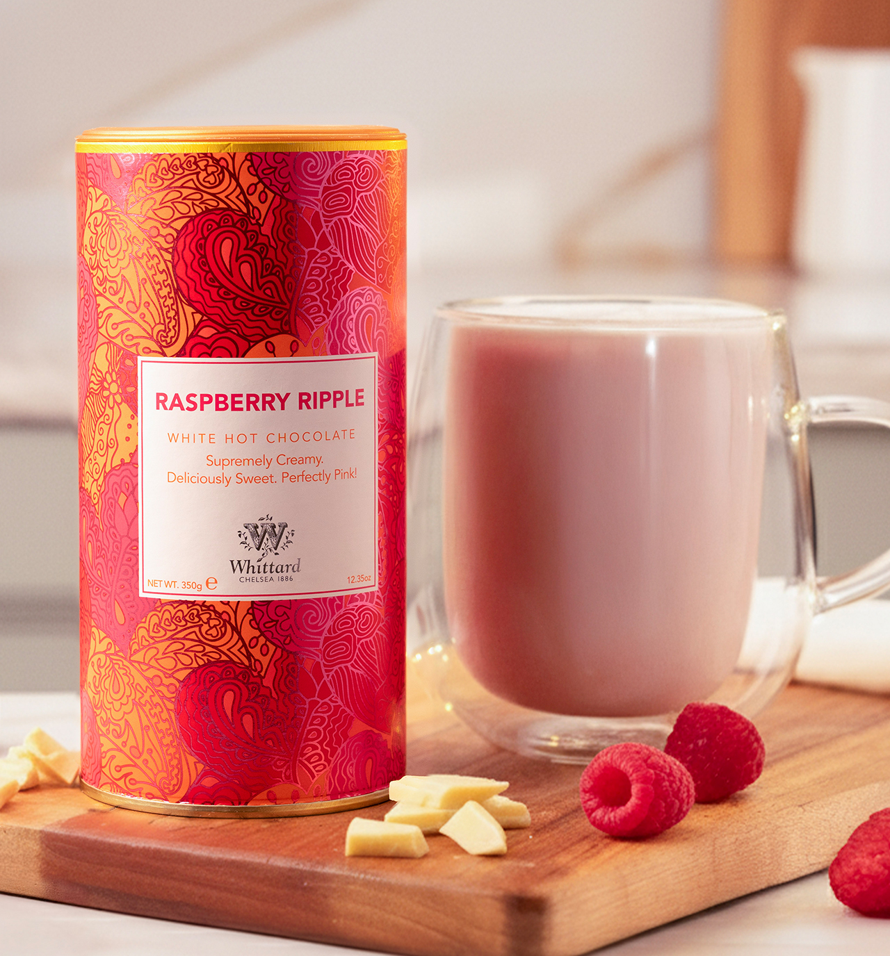 Whittard Raspberry Ripple White Hot Chocolate