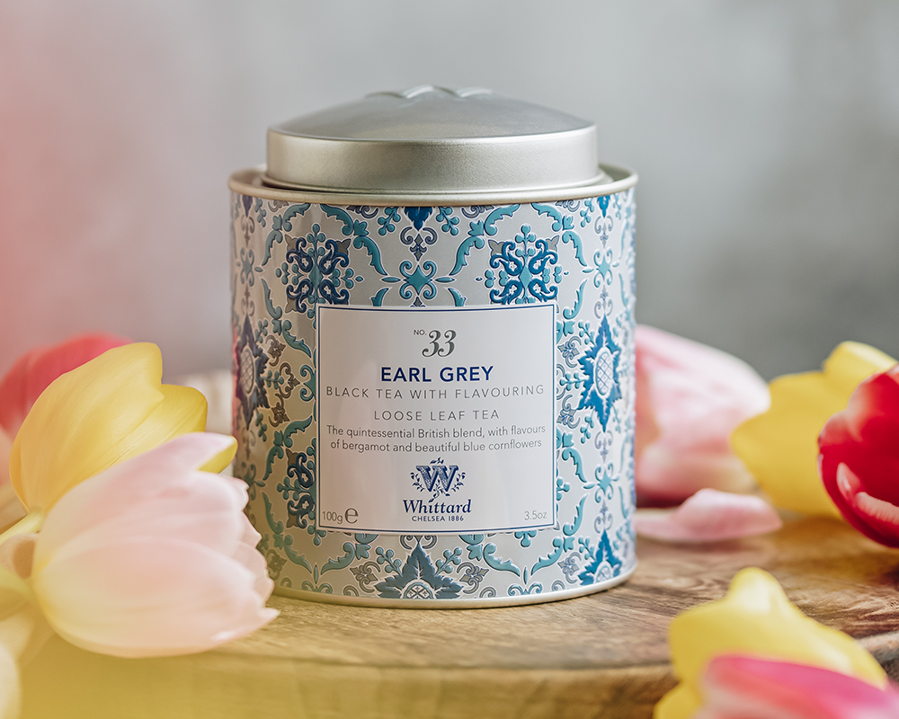 Whittard Earl Grey Loose Leaf Tea in a Caddy