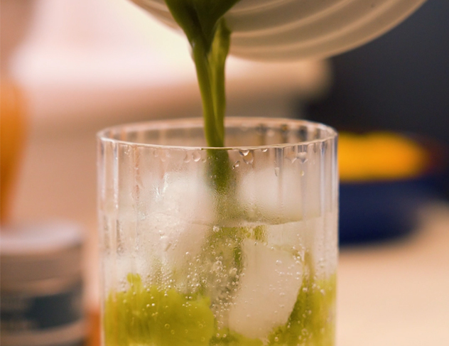 Whittard Matcha Spritz Being Made