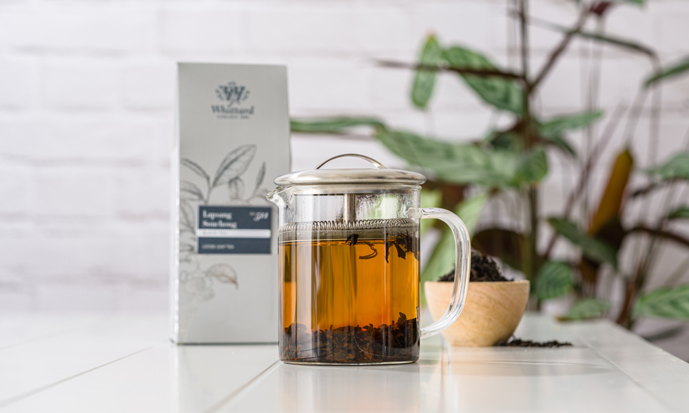 Whittard Black Tea Infusing in Teapot
