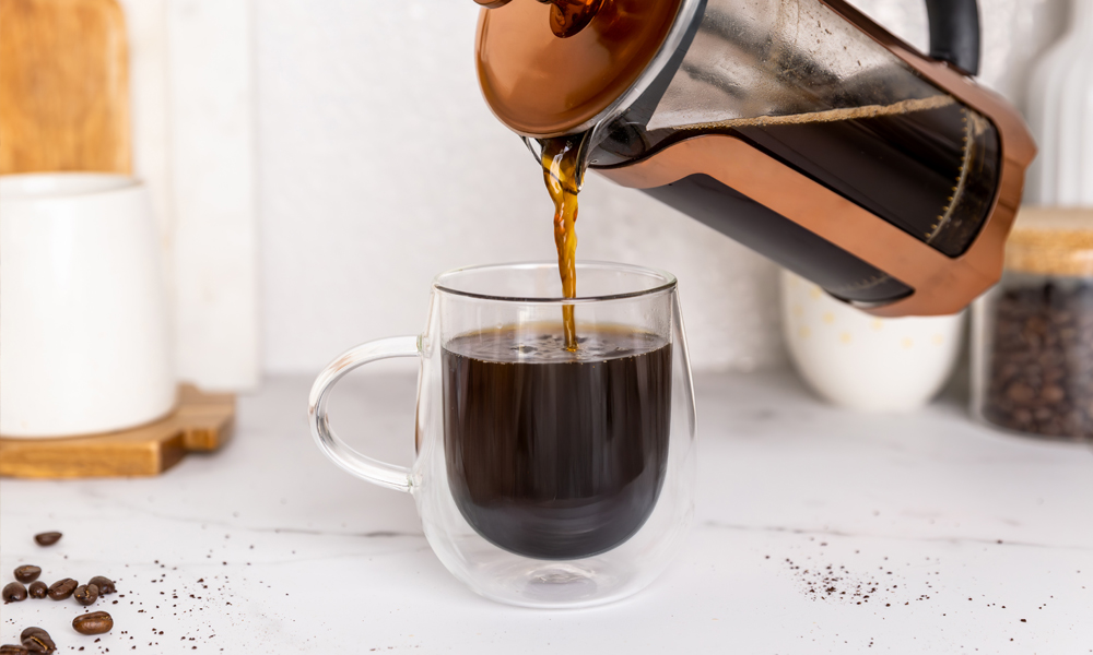 Whittard of Chelsea Americano made from cafetiere