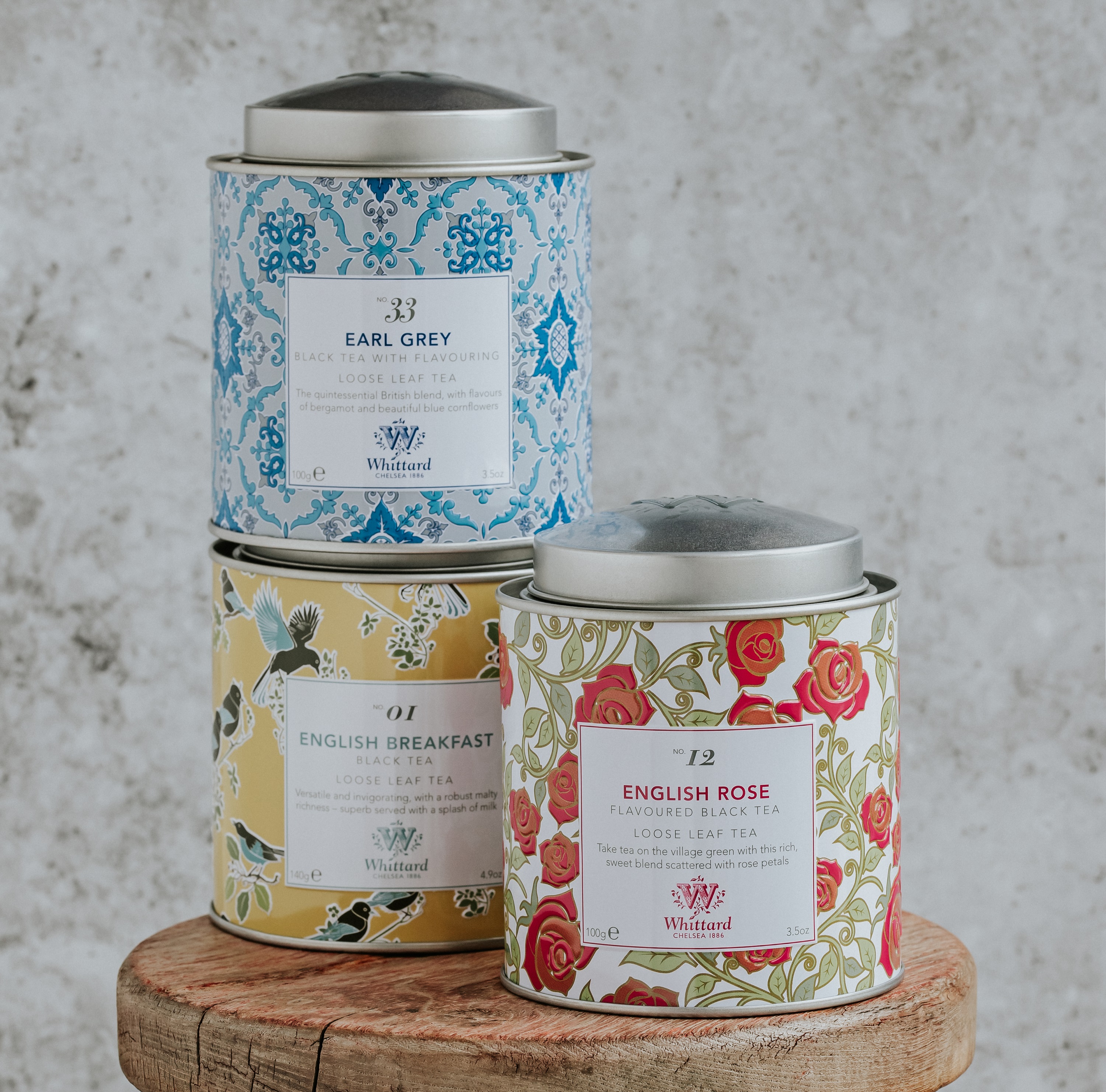 Tea Discoveries English Rose Tea Caddy Whittard of Chelsea