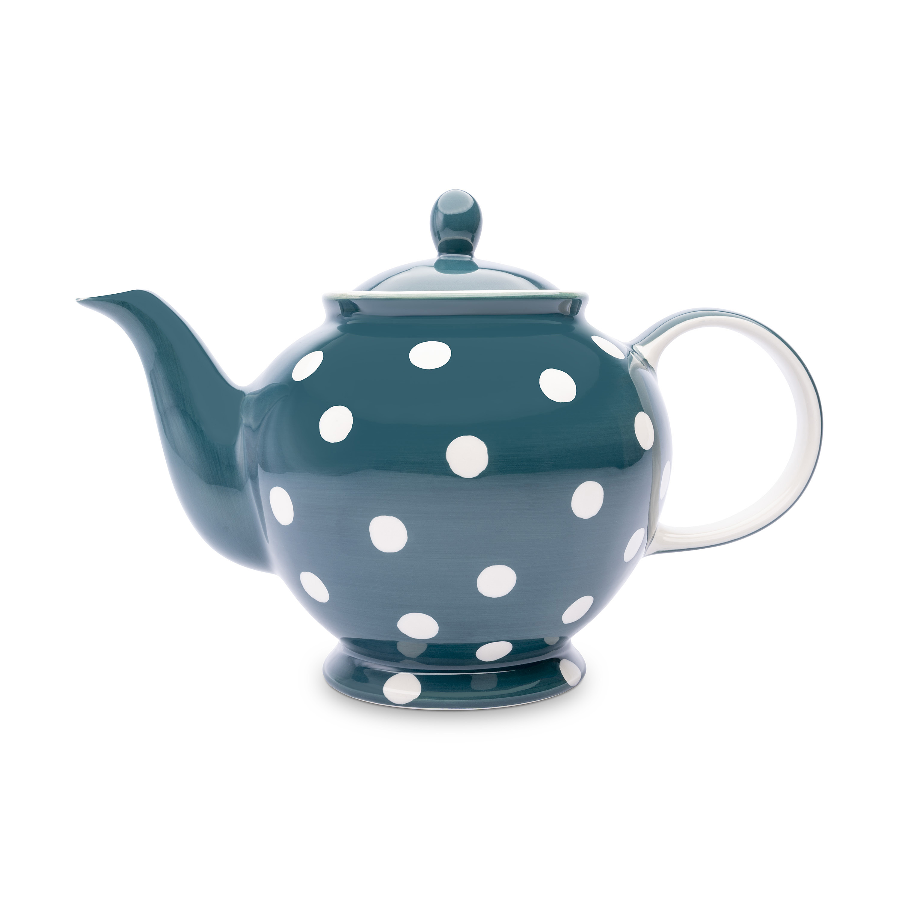Florence Peackock Spot Teapot Teapots Tableware Whittard of Chelsea
