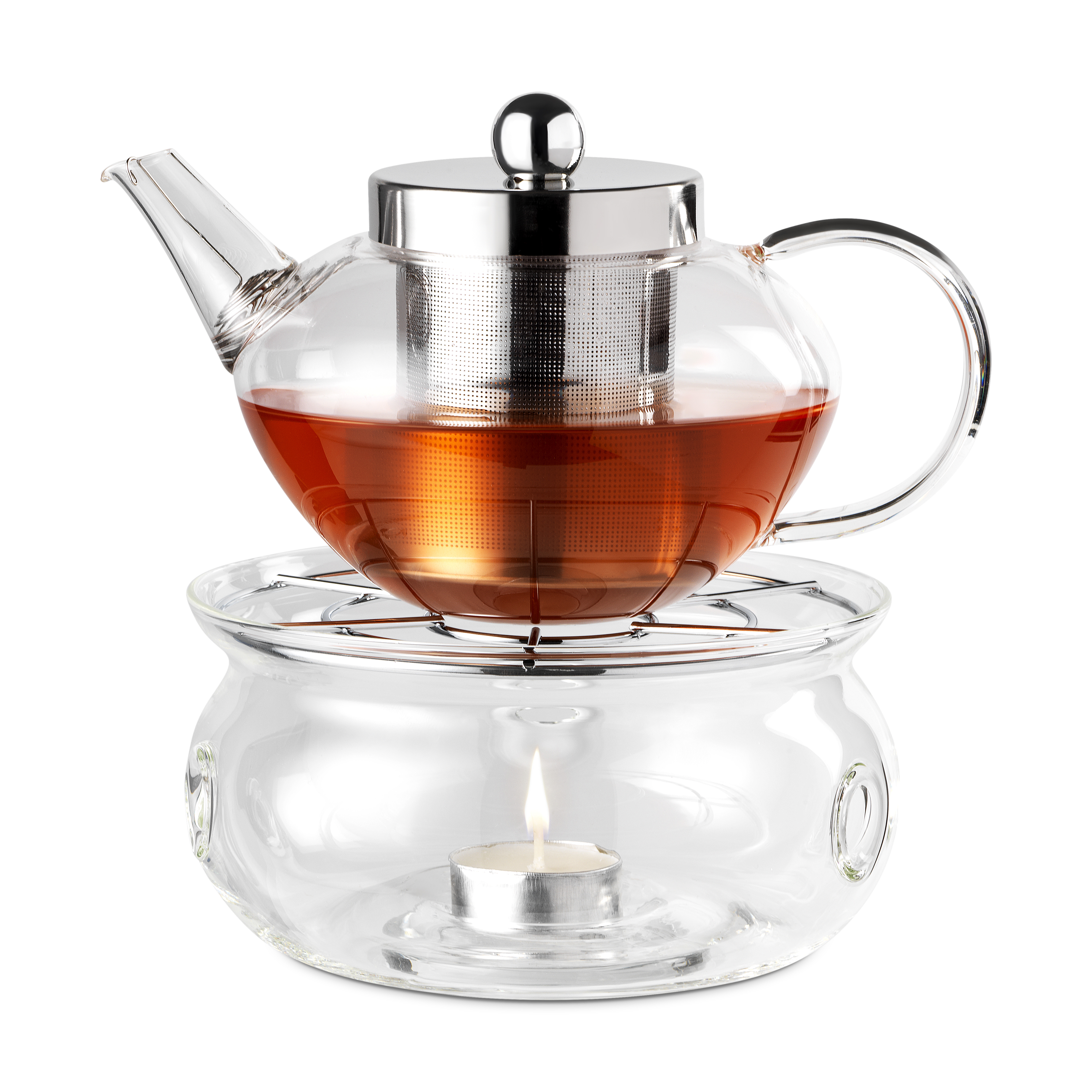 Glass Teapot Warmer Tea Gifts Whittard of Chelsea