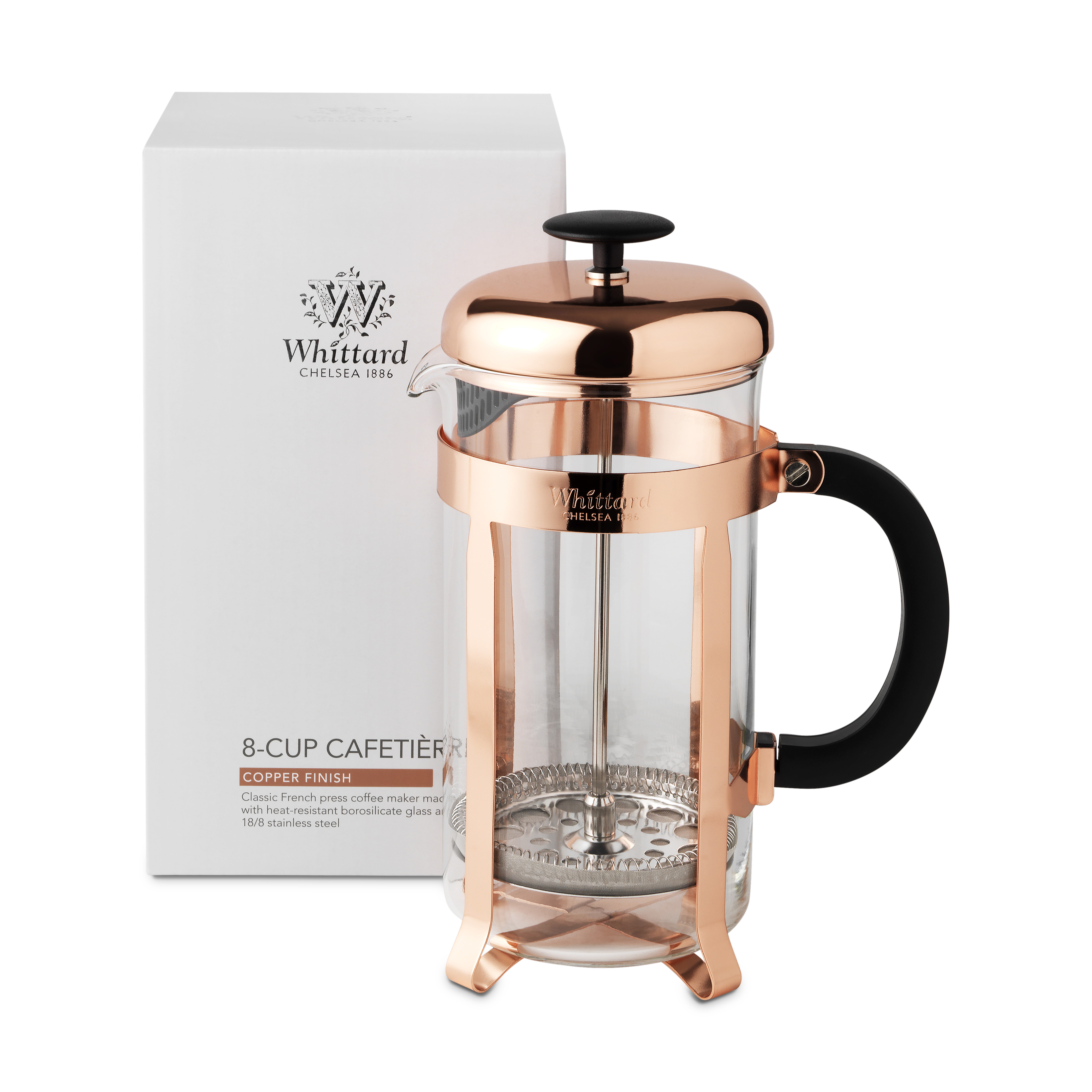 Whittard Copper 8Cup Cafetiere Whittard of Chelsea